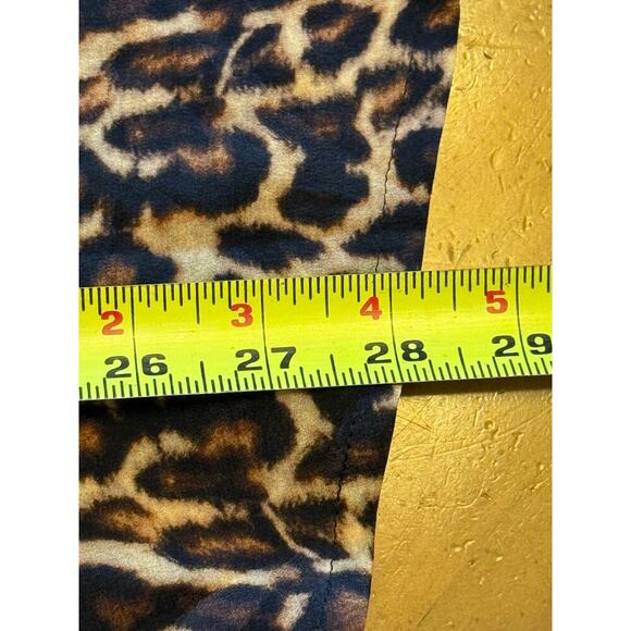 Figue Halima Top Cheetah Print Long Sleeve Smocked Blouse Tassels Silk Size XL - Picture 13 of 13
